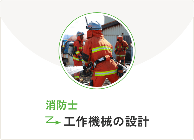 消防士 → 工作機械の設計